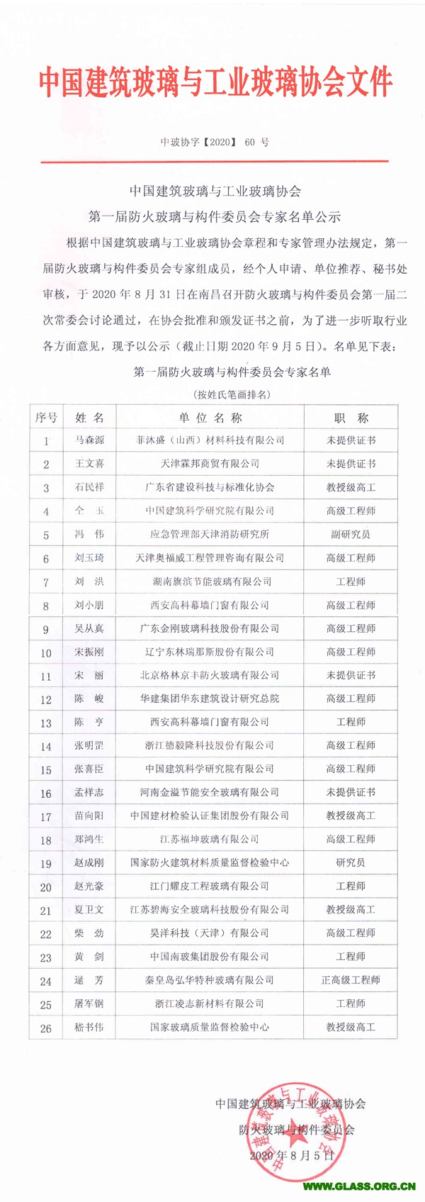 防火玻璃與構件委員會專家公示-1